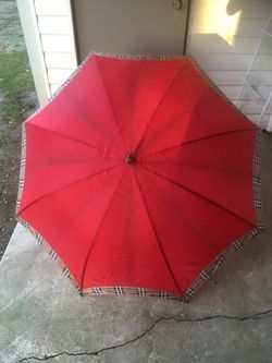 Two big picnic umbrellas
