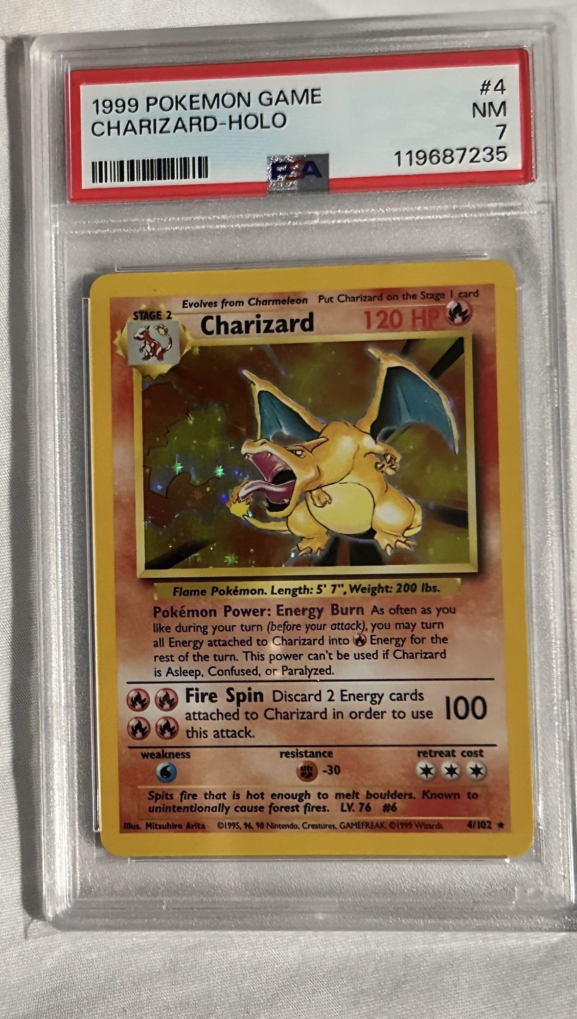 Charizard PSA 7 1999