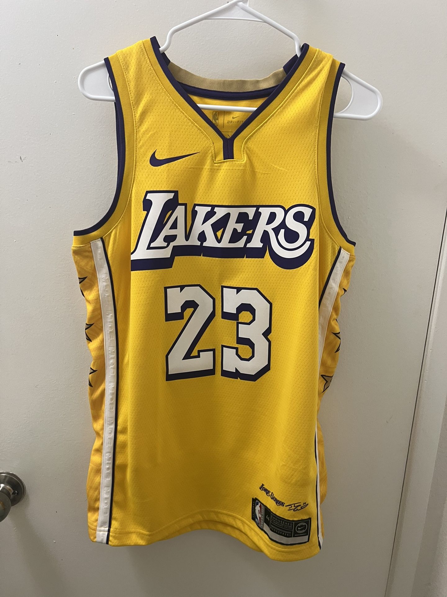 Nike Lakers LeBron James City Edition Jersey Size M