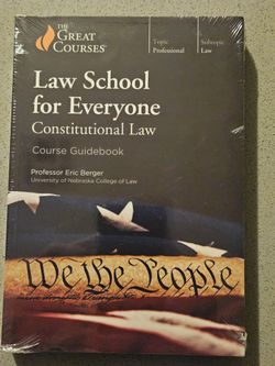 The Great Courses Law School For Everyone Constitutional Law Book & DVDs