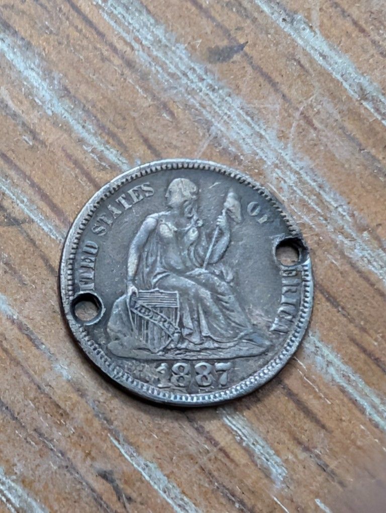 Seated Liberty Love Silver Token 1800s Collection 