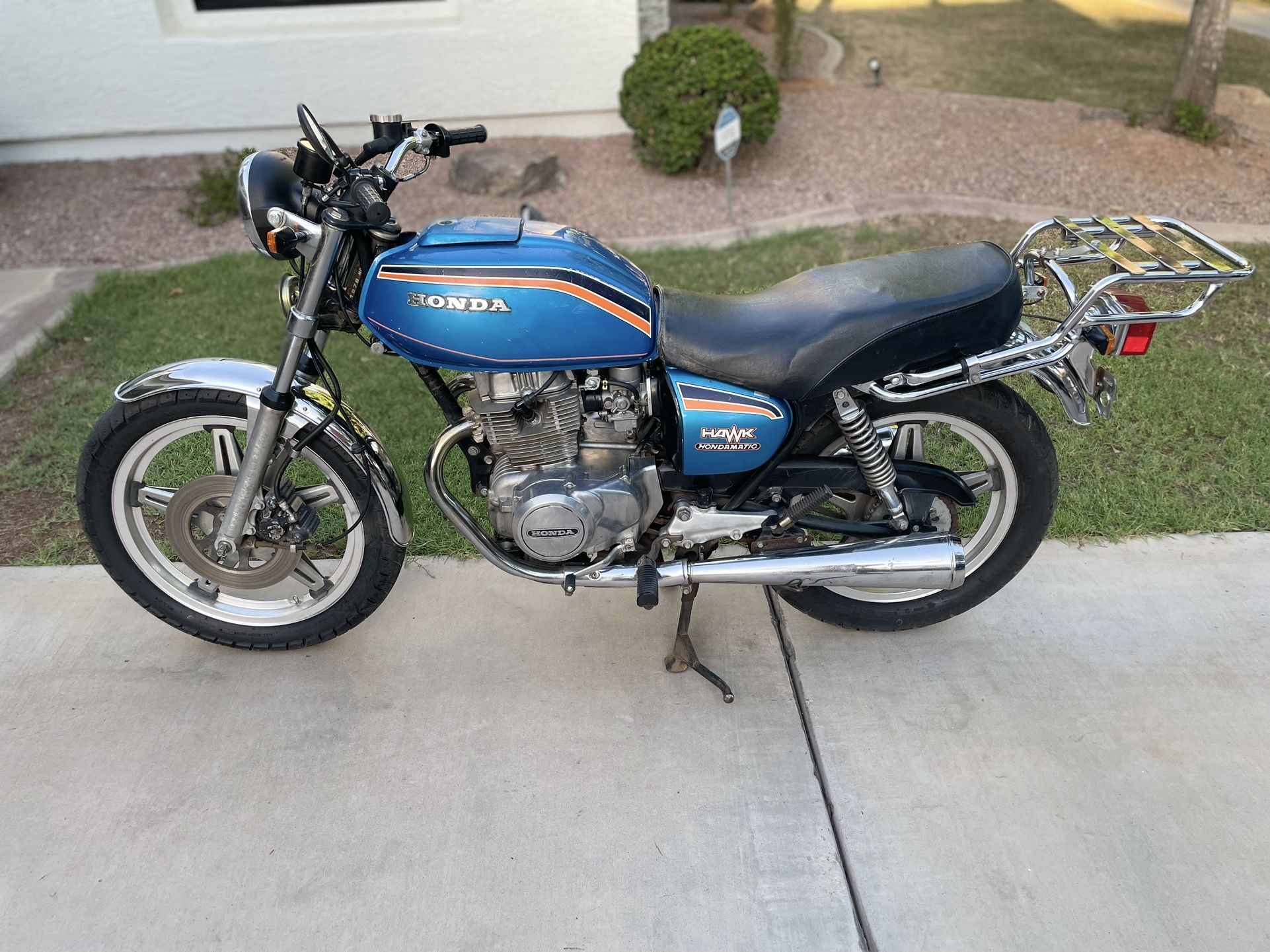 1978 Honda CB400A CB400 Hondamatic Hawk Runs Great With Title