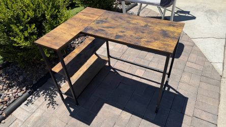 Small Corner Desk 39” L × 28.5” W × 29” H