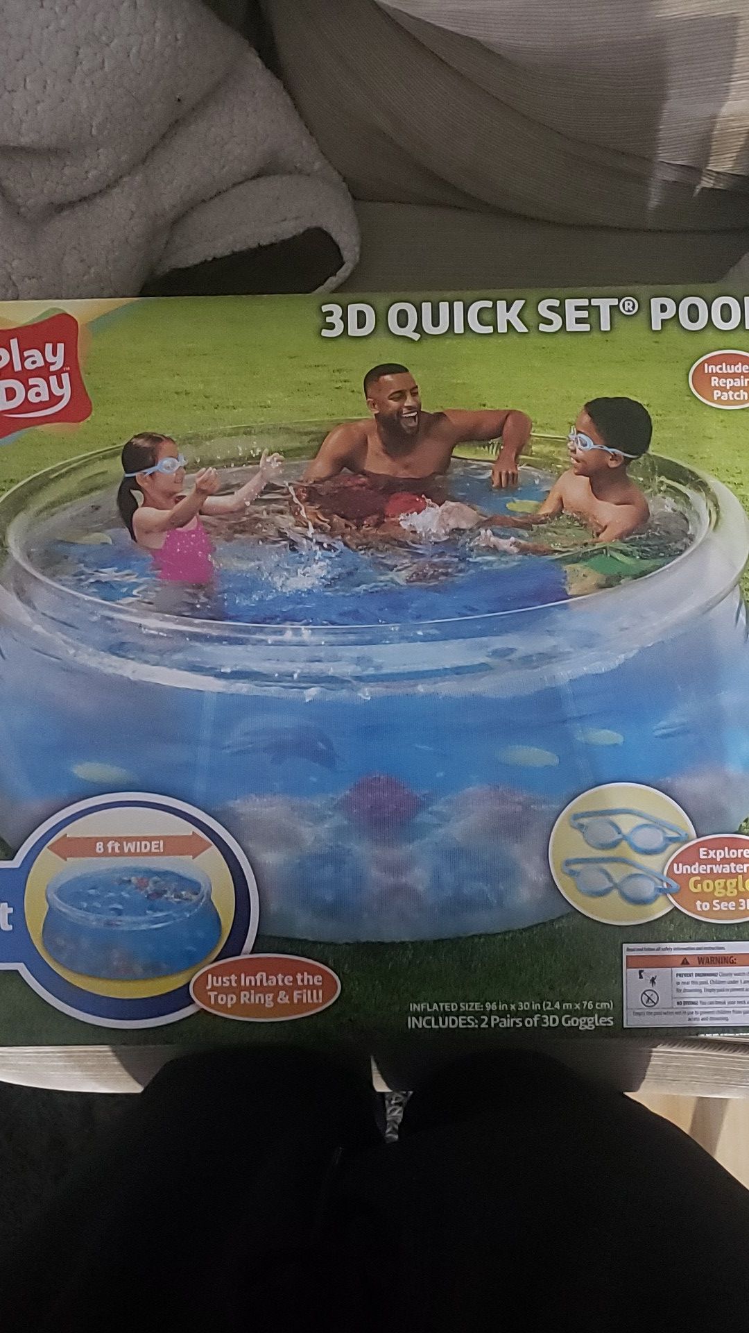 Play Day 3D Quick set 8ft pool