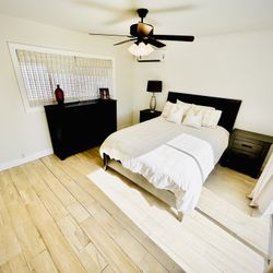 Modern Charcoal-Ashley Queen Bedroom Set