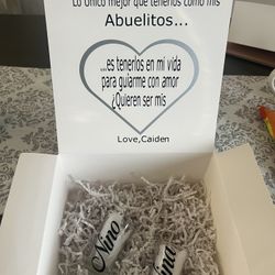 Personalized Godparents Proposal Box