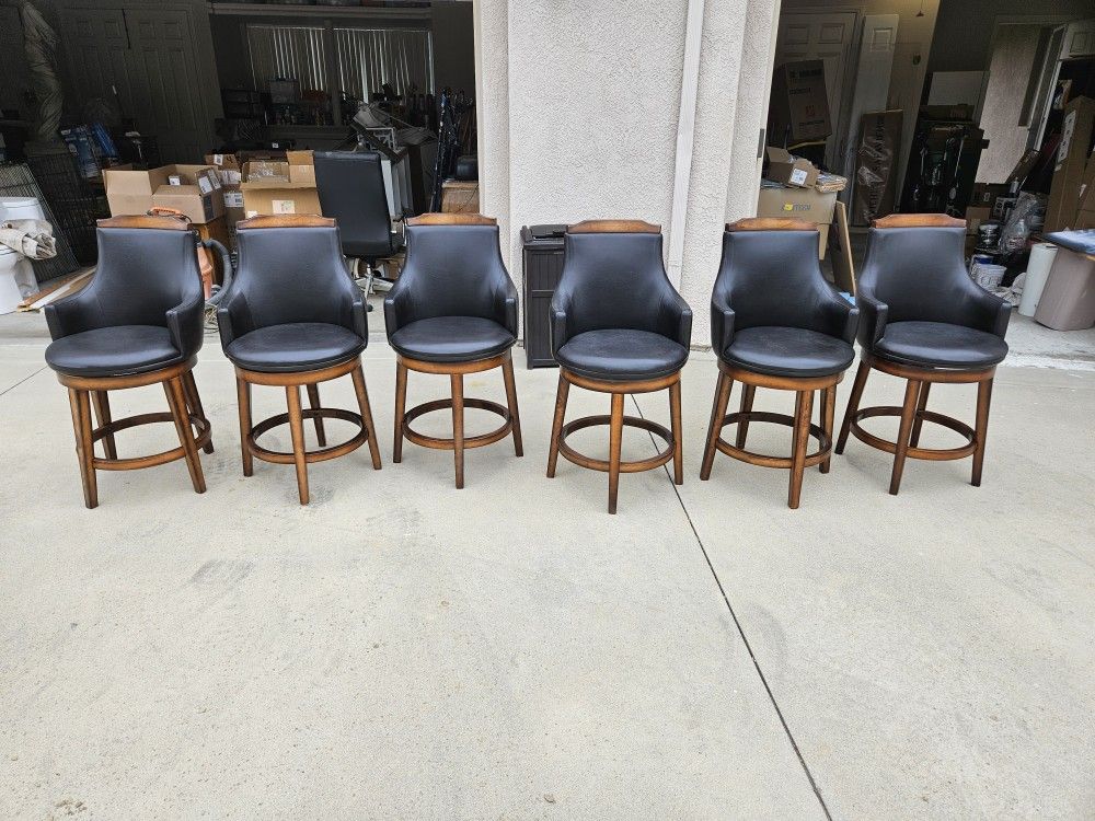 Upholstered Counter Height Swivel Stools