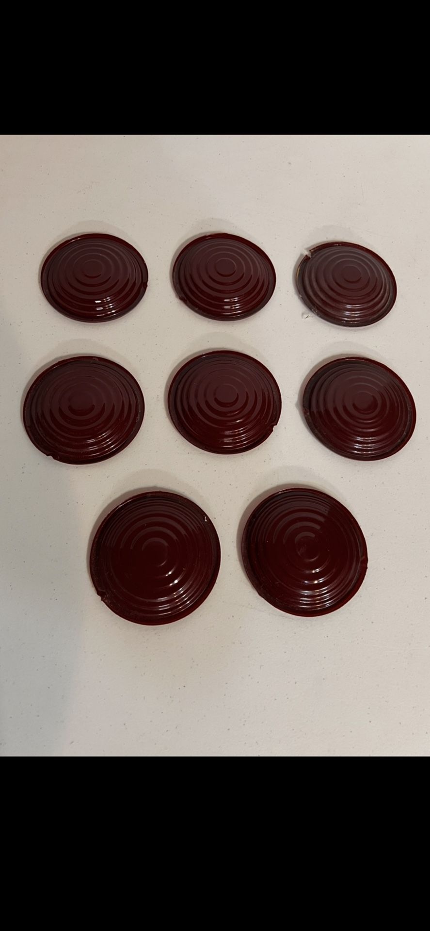 Lot Of 8 Original Vintage Model T or Model A Stop lights Celulloid lenses