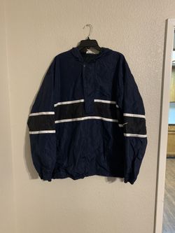 Vintage Nike Blue 1/4 Zip Pullover Lightweight Windbreaker Jacket