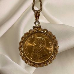  Gold Coin  Necklace