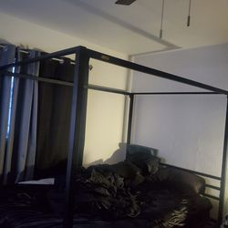 Queen Sized Canopy Bed Frame