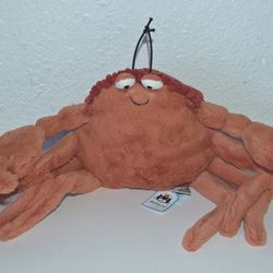 Jellycat London Crispin Crab Stuffed Animal Plush Toy CC2C With Tags