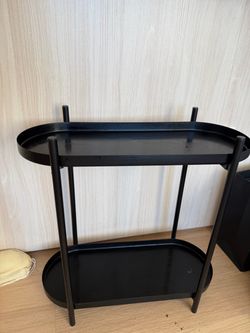 black side table