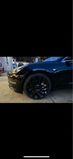 Tesla model 3 or y 20” new blk uber turbine Styie new rims tires sets