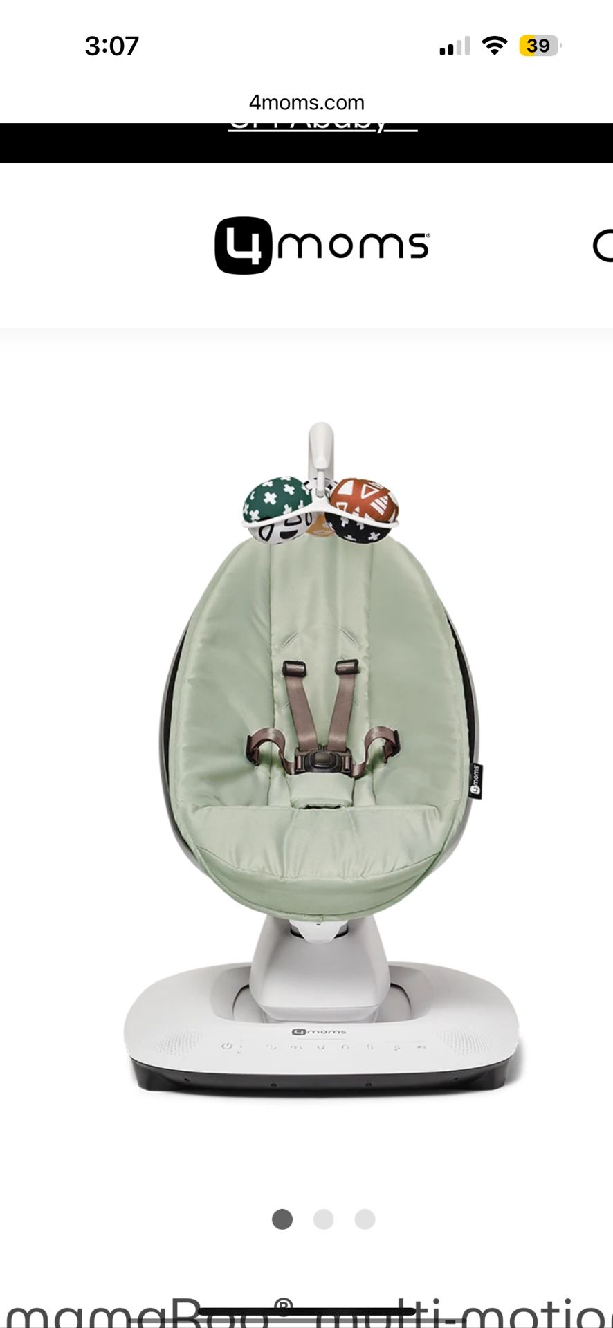 mamaRoo® multi-motion baby swing®