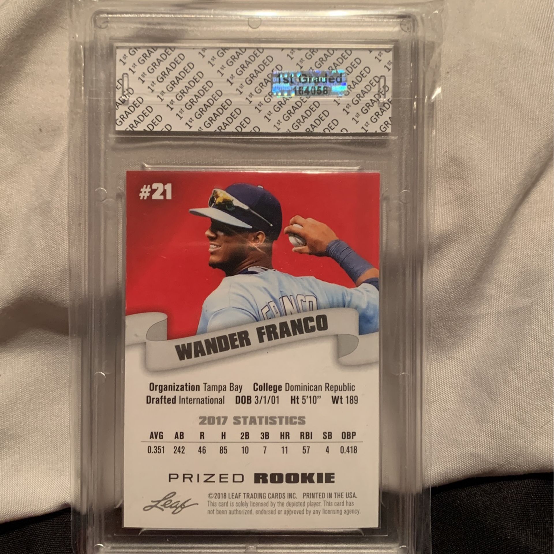 Wander Franco 2018 Rookie Card