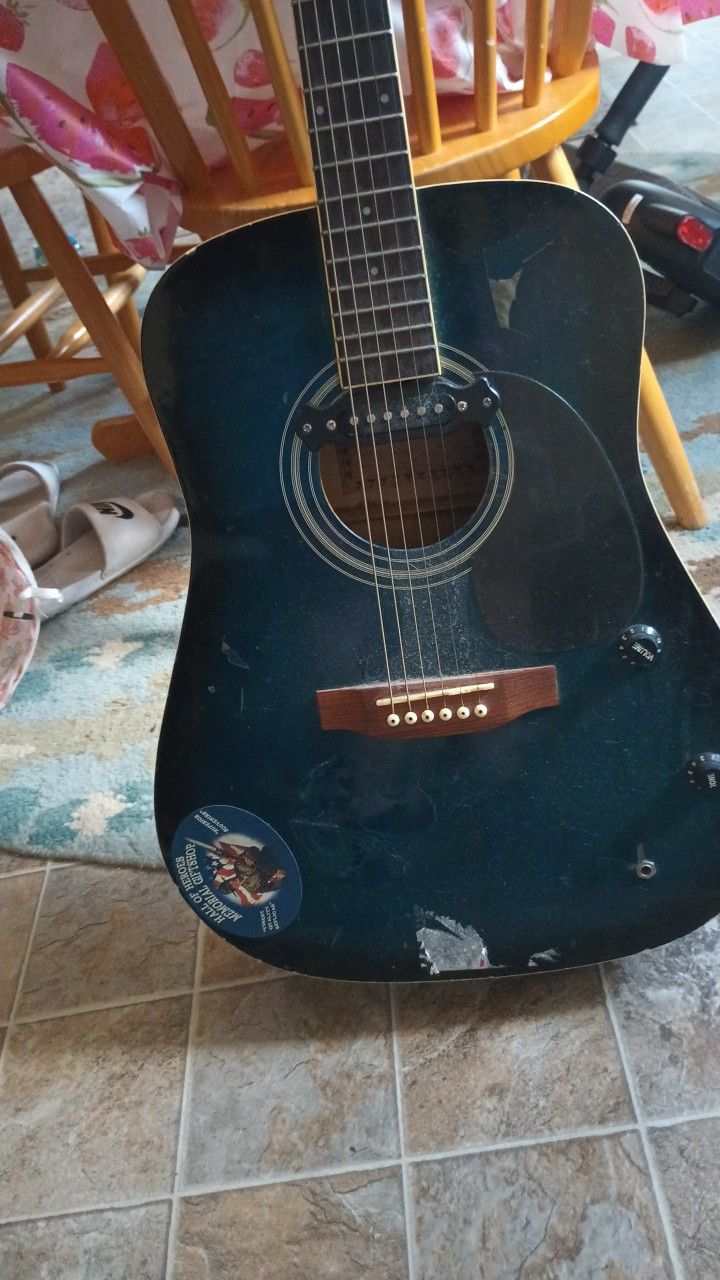 Blue Excel Guitar