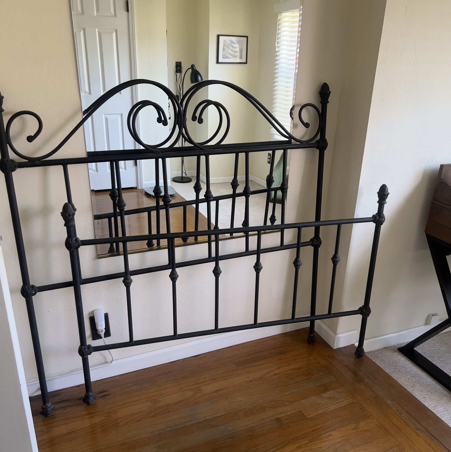 Full Iron Bed frame. Back Front And bottom Frame.