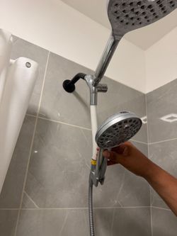Chrome Dual Shower Head with Handheld