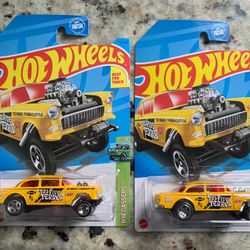 (2) 2023 Hot Wheels #110 HW Gassers '55 Chevy Bel Air Gasser 