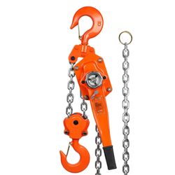 Manual Lever Chain Hoist, 6 Ton 13200 lbs Capacity 10 FT 