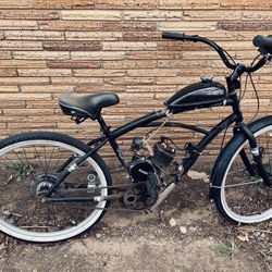 Motorized Beach Cruiser - 26" - 100cc Engine - For Repair or Parts
