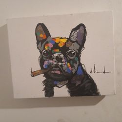 French  Bull Dog Hand Painted  $20 Best Offer