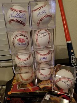 Autographed baseballs