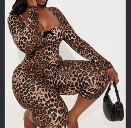 Leopard print capri ( last minute Halloween custom )