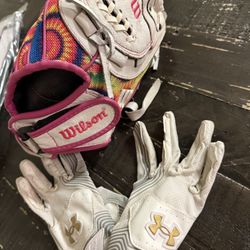 Kids Softball Catching & Batting Gloves