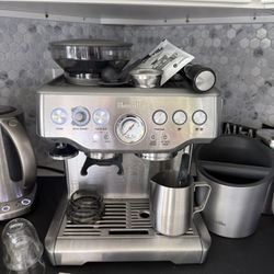 Breville Espresso Machine + Knock Box