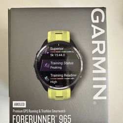 Garmin Forerunner 965 GPS Running Smartwatch AMOLED Yellow
