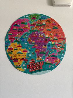 Street food world map puzzle
