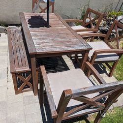 Patio Table With Large Chairs