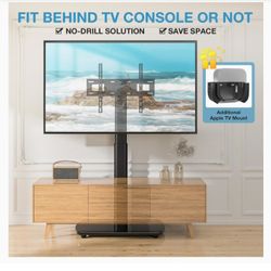 YOMT Universal TV Floor Stand with Apple TV/Roku