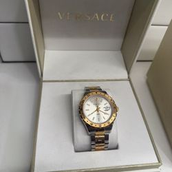 Versace GMT 42mm Two Tone Men’s Watch 