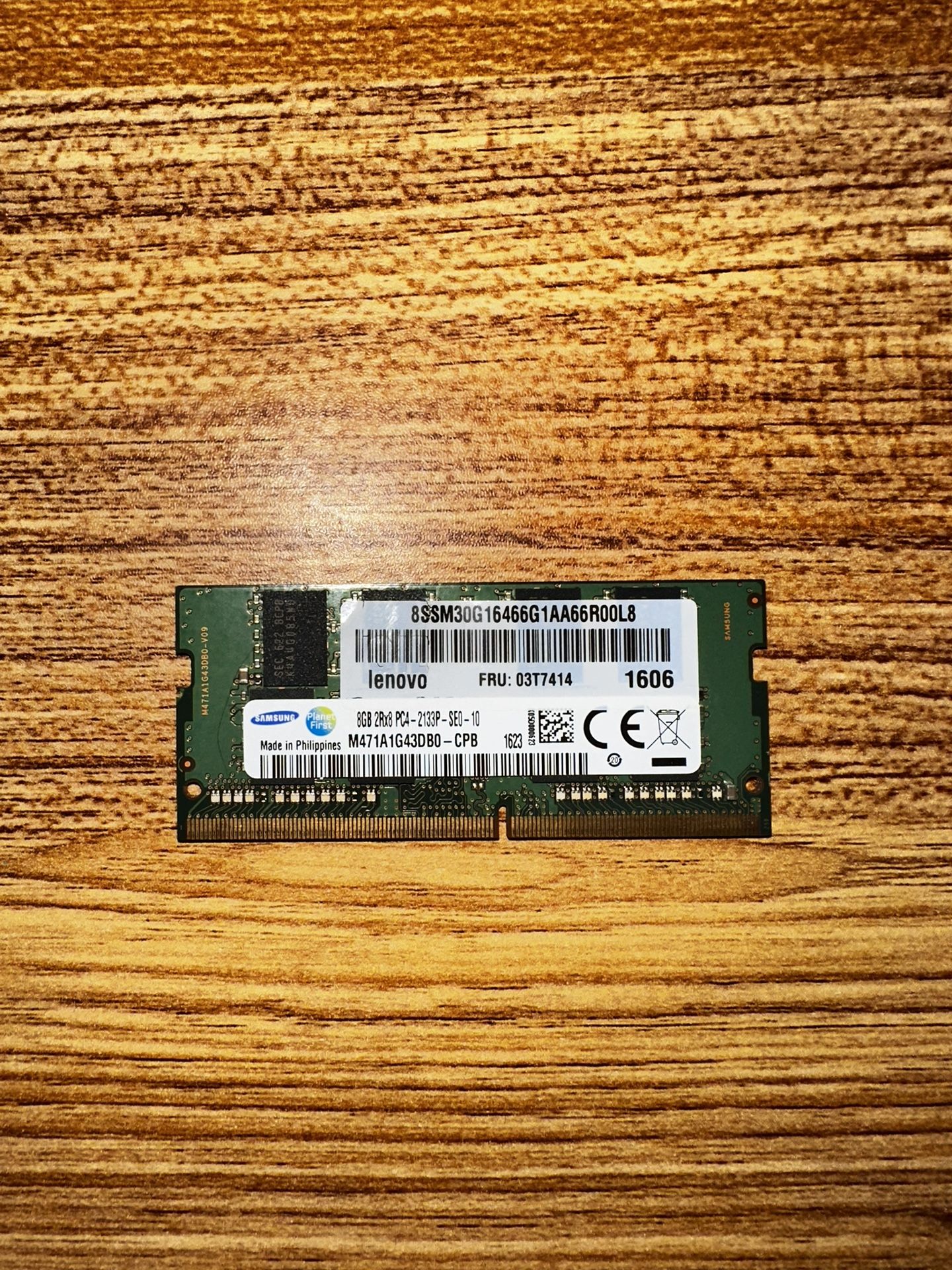 Samsung DDR4-2133 8GB/512Mx64 CL15 Laptop Memory M471A1G43DB0-CPB