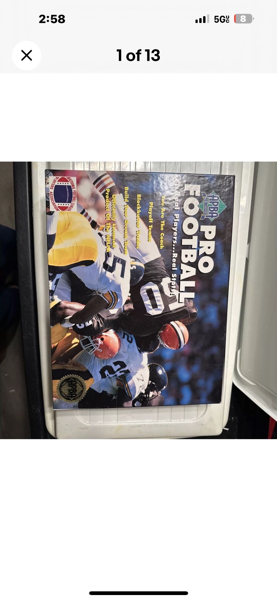 Vintage 1996 APBA Pro Football Board Game