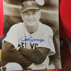 Johnny Mize HOF Autographed 8x10 B/ W Photo New York Yankees W/coa