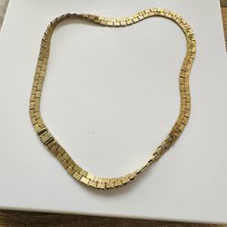 Vintage Solid Gold 18kt Mexican Necklace 