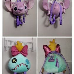 Disney Stitch Y Angel Backpack Plush / EACH 35 