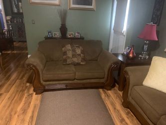 Couch, love seat, and ottoman