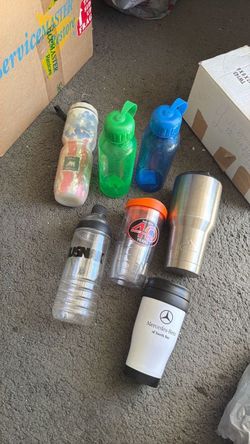 Water bottles and stainless steel coffee mug, brand name and more, all for $15