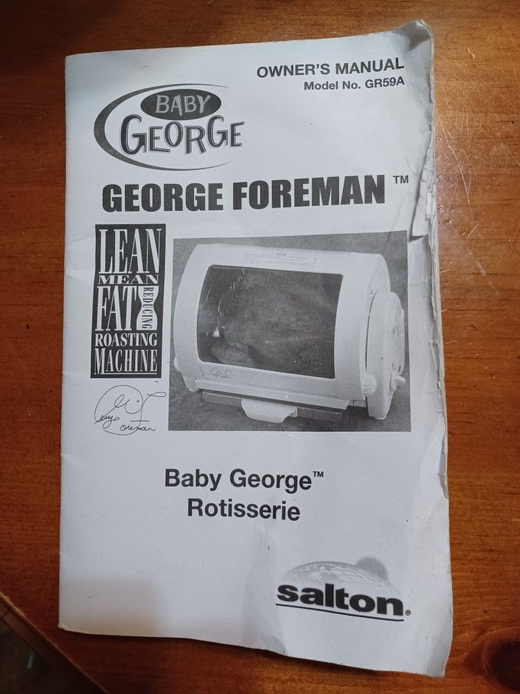 Baby George Foreman Rotisserie Model #GR59A