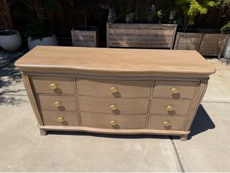 69” Collezione Europa Mahogany REFINISHED Dresser*dovetail drawers $699 CAN DELIVER!