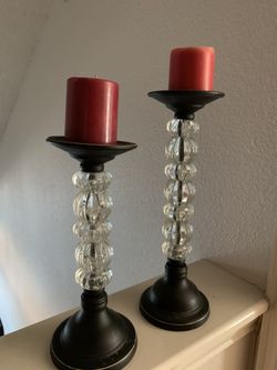 Set of candle holders