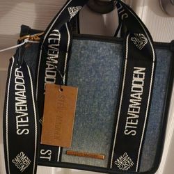 New Denim Steve Madden Cross Body Purse 