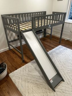 Kids Loft Bed With Slide