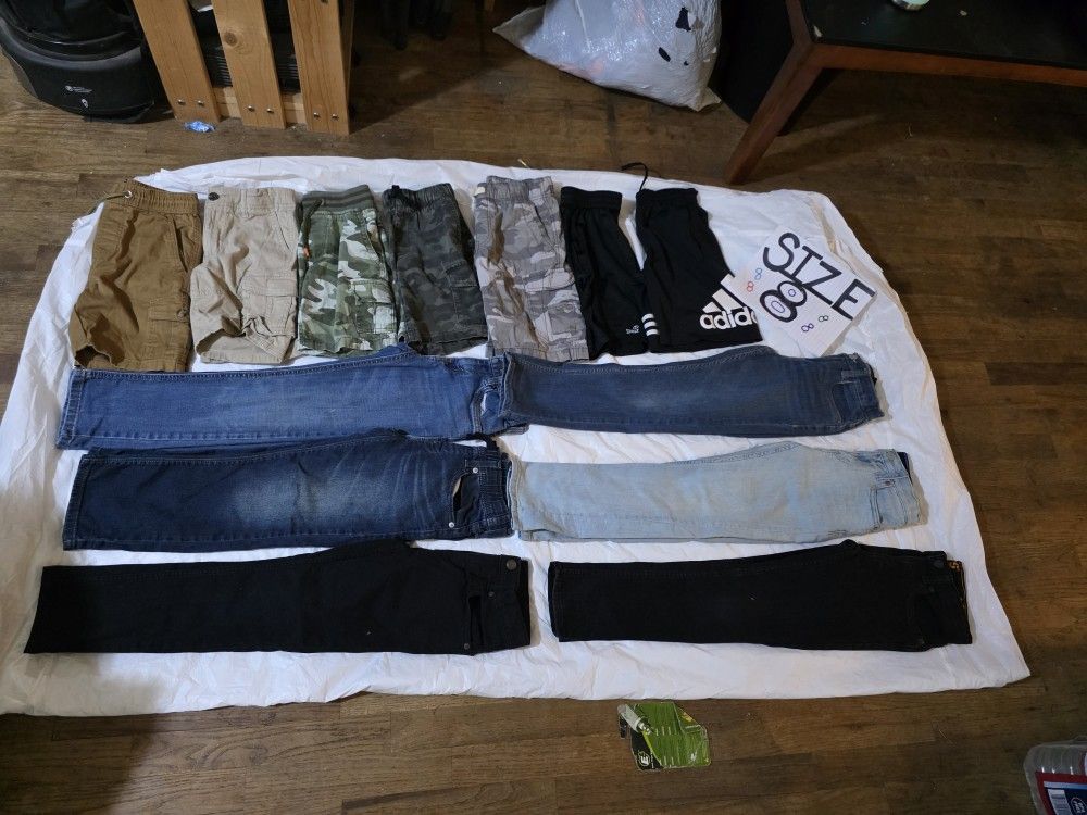 Boys Size 8 Shorts And Jeans