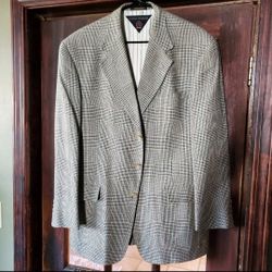 Vintage Tommy Hilfiger Mens 42R Jacket Sport Coat Blazer Houndstooth USA